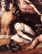 The Wedding of Peleus and Thetis (detail) fd CORNELIS VAN HAARLEM